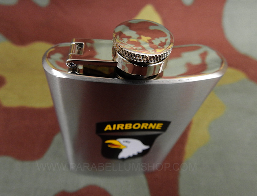 Steel flask 101st Airborne Division US WW2 bottle