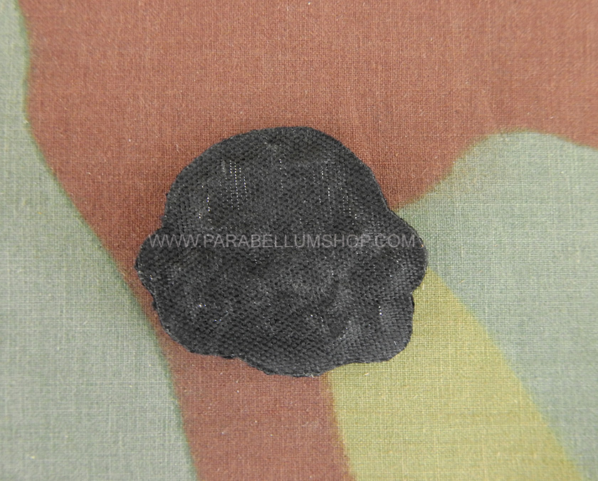 Waffen SS officer skull silver embroidered