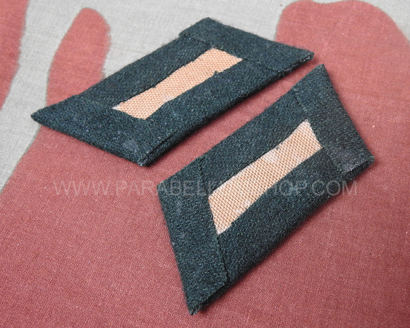 German WW2 mountain troops officer collar tabs -Gebirgsjager-
